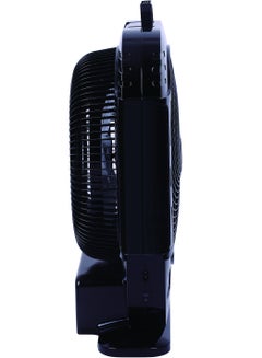 SONASHI 12Inch Rechargeable Fan - Remote Control | 3 Speed Control with Bright LED | Solar Charging Slot with Continuous 20 Hours Working | High Performing Motor for High Speed | Portable Fan SRF-512N Black  - Image 4