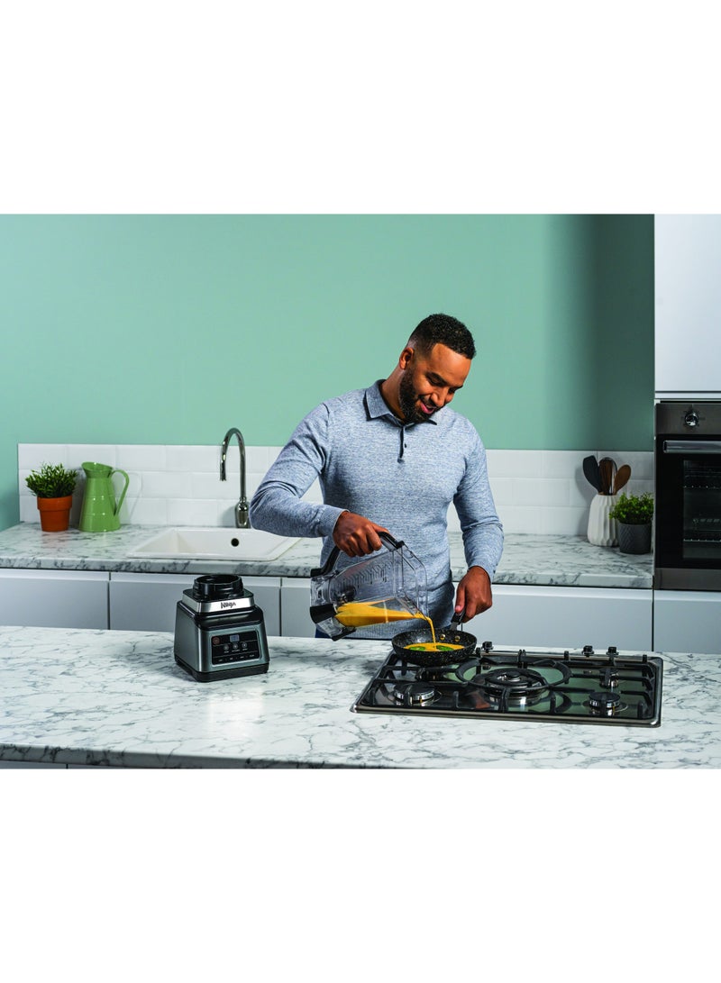 Ninja 2-in-1 Blender with Auto-iQ Technology, 3 Automatic Programs; Blend, Max Blend, Crush, and 4 Manual Settings | 2.1L Jug & 700ml Cup | Dishwasher Safe Parts 2.1 L 1200 W BN750EU Black - Image 5