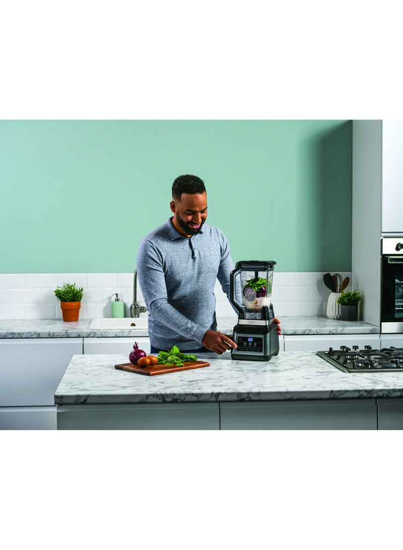 Ninja 2-in-1 Blender with Auto-iQ Technology, 3 Automatic Programs; Blend, Max Blend, Crush, and 4 Manual Settings | 2.1L Jug & 700ml Cup | Dishwasher Safe Parts 2.1 L 1200 W BN750EU Black - Image 4