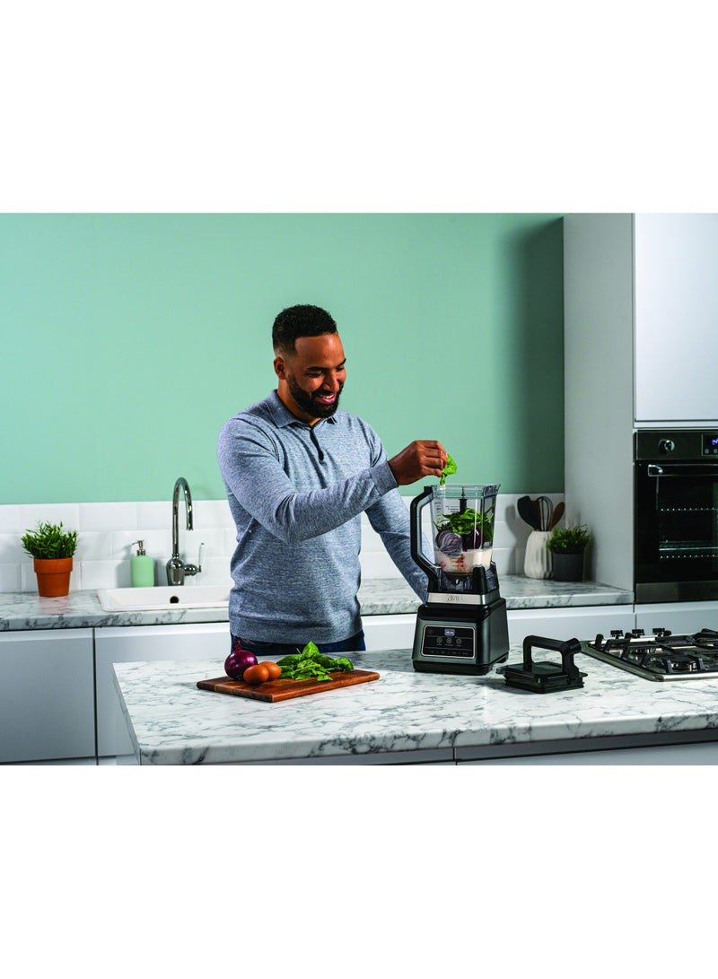 Ninja 2-in-1 Blender with Auto-iQ Technology, 3 Automatic Programs; Blend, Max Blend, Crush, and 4 Manual Settings | 2.1L Jug & 700ml Cup | Dishwasher Safe Parts 2.1 L 1200 W BN750EU Black - Image 3