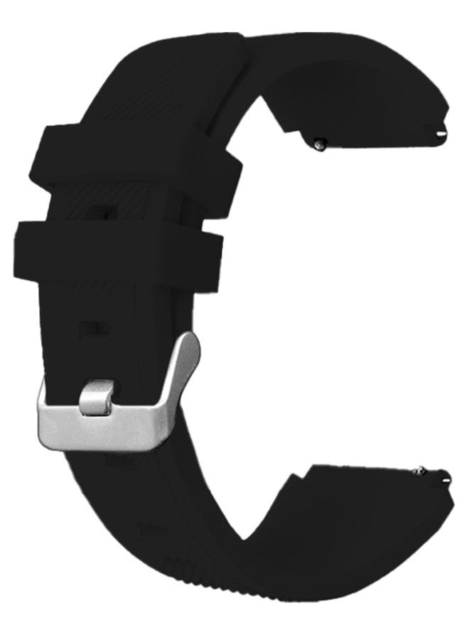 MARGOUN (for Huawei GT4 22mm) Silicone Strap,Sport Wristband Strap Adjustable Silicone Sport Band Black - Image 1