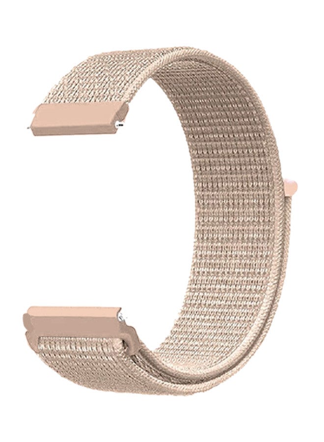 مارجون (for Huawei GT4 22mm) Nylon Strap,Sport Wristband Strap Adjustable Sport Stretchy Braided Solo Loop Band Rose Gold  - Image 1