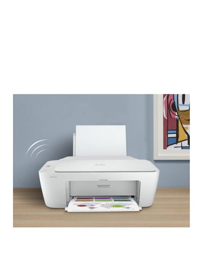 HP Deskjet 2320 All-In-One Printer & Usb Plug, Compact Printer To Print, Scan & Copy - 7WN42B White with Premium A4 500 Sheets White - Image 3