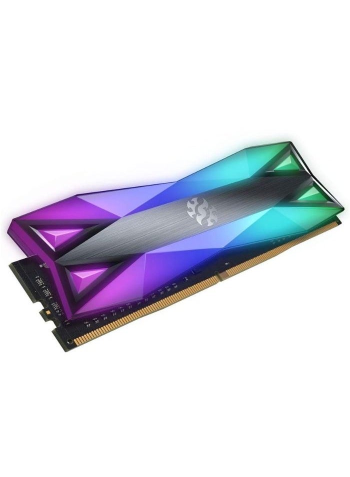 XPG - Spectrix D60G DDR4 RGB 32GB RAM (2x16GB) 3600MHz Gaming Desktop Memory 5inch grey - Image 1