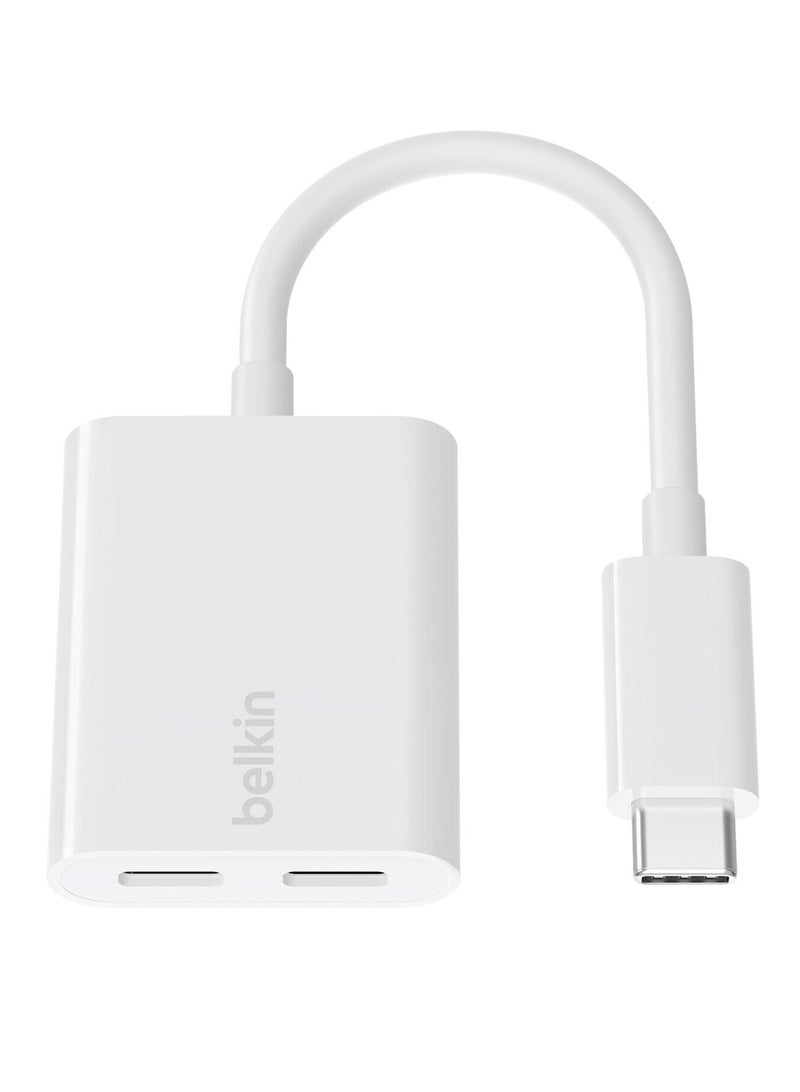 belkin 2-Port Type-C Cable - White  - Image 2