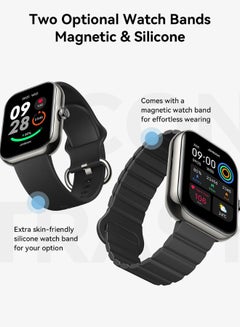 300 mAh JR-FT5 PLUS Smart Watch Can Make And Receive Calls 1.96" HD TFT Display Bluetooth Connection Fitness Monitoring Compatible With Apple And Android Bands Magnetic & Silicone Black - pnsku/N70100146V/45/_/1723521706/f9cb4e1c-f316-4bbc-96de-6b2cd24be1eb