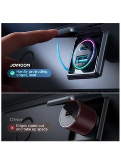 JOYROOM JR-CCN04 60W A+C mini Metal Car Charger BLACK  - Image 4