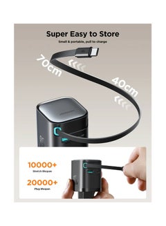 JOYROOM Joyroom Gan 65W Charger with Retractable Cable JR-TCL02EU BLACK  - Image 2