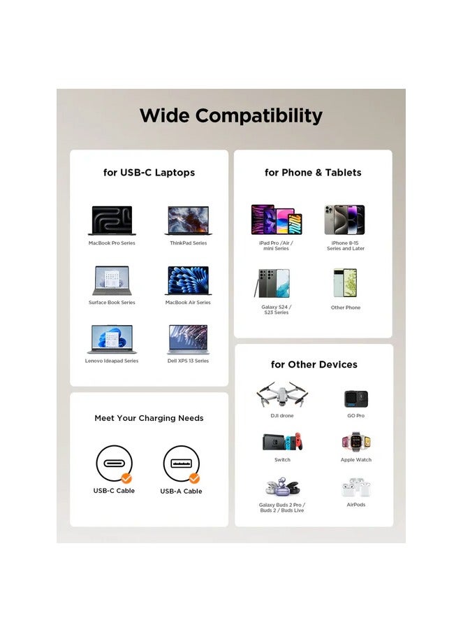 جوي روم Joyroom Gan 65W Charger with Retractable Cable JR-TCL02EU BLACK - Image 4