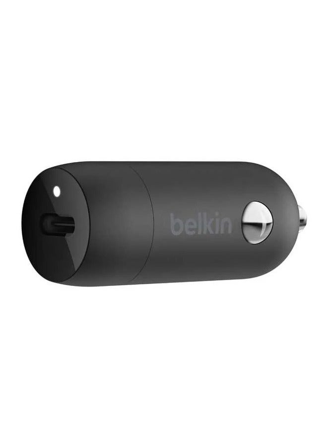 belkin 30W Type-C Car Charger Black - Image 1