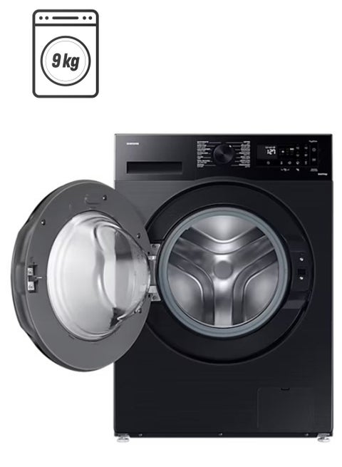 9KG Front Load Washing Machine, 1400RPM, LED Digital Display, Ecobubble™, SmartThings AI Energy Mode, 5 Star Rating, Digital Inverter Compressor WW90CGC04DABGU Black