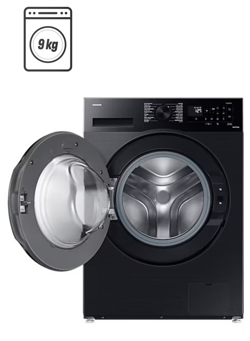 Samsung 9KG Front Load Washing Machine, 1400RPM, LED Digital Display, Ecobubble™, SmartThings AI Energy Mode, 5 Star Rating, Digital Inverter Compressor WW90CGC04DABGU Black - Image 1