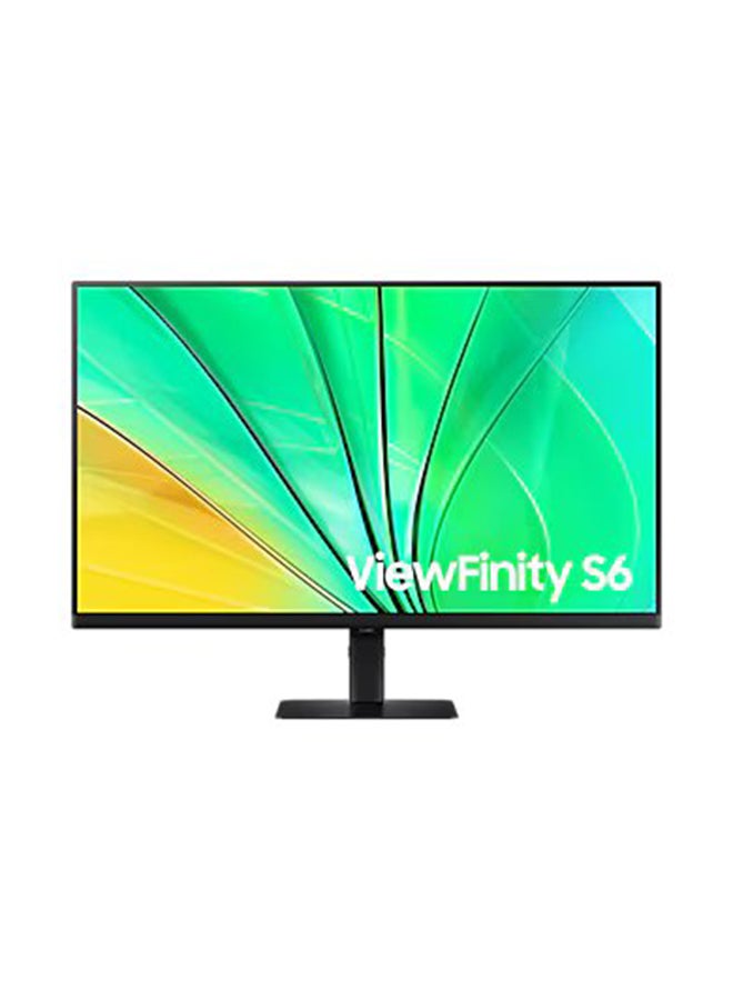 Samsung - 32 inch S6 QHD ViewFinity High Resolution Monitor, QHD IPS Display, 100Hz Refresh Rate, 5ms Response Time, Flat, Flicker Free, Eye Saver Mode | LS32D606EAMXUE Black - Image 1