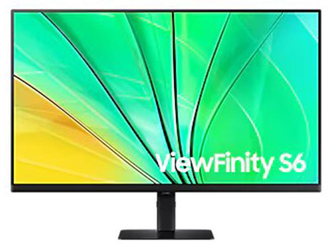 Samsung 32 inch S6 QHD ViewFinity High Resolution Monitor, QHD IPS Display, 100Hz Refresh Rate, 5ms Response Time, Flat, Flicker Free, Eye Saver Mode | LS32D606EAMXUE Black - Image 1
