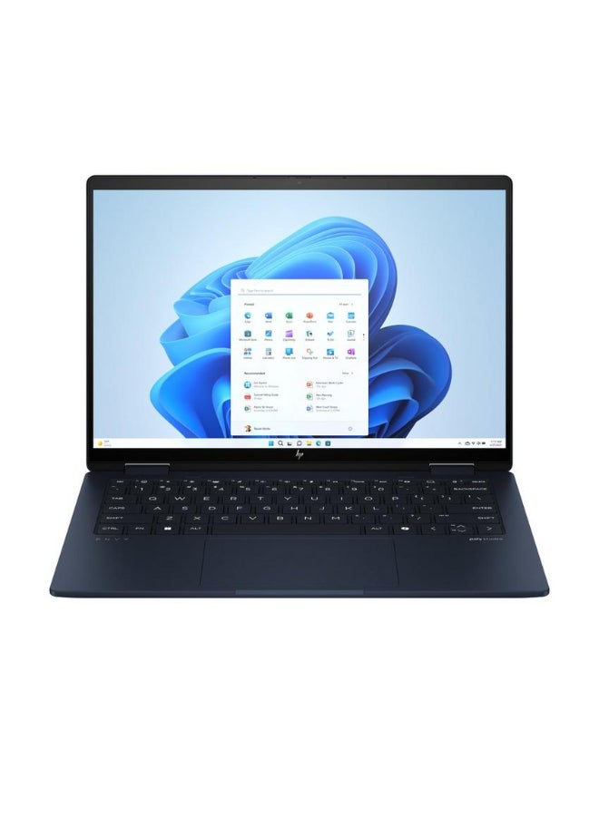 HP - Envy 14 Convertible 2-In-1 Laptop With 14-Inch FHD Display, Core Ultra 7-155H Processor/16GB RAM/1TB SSD/Intel Iris XE Graphics/Windows 11 English/Arabic Atmospheric blue - Image 1
