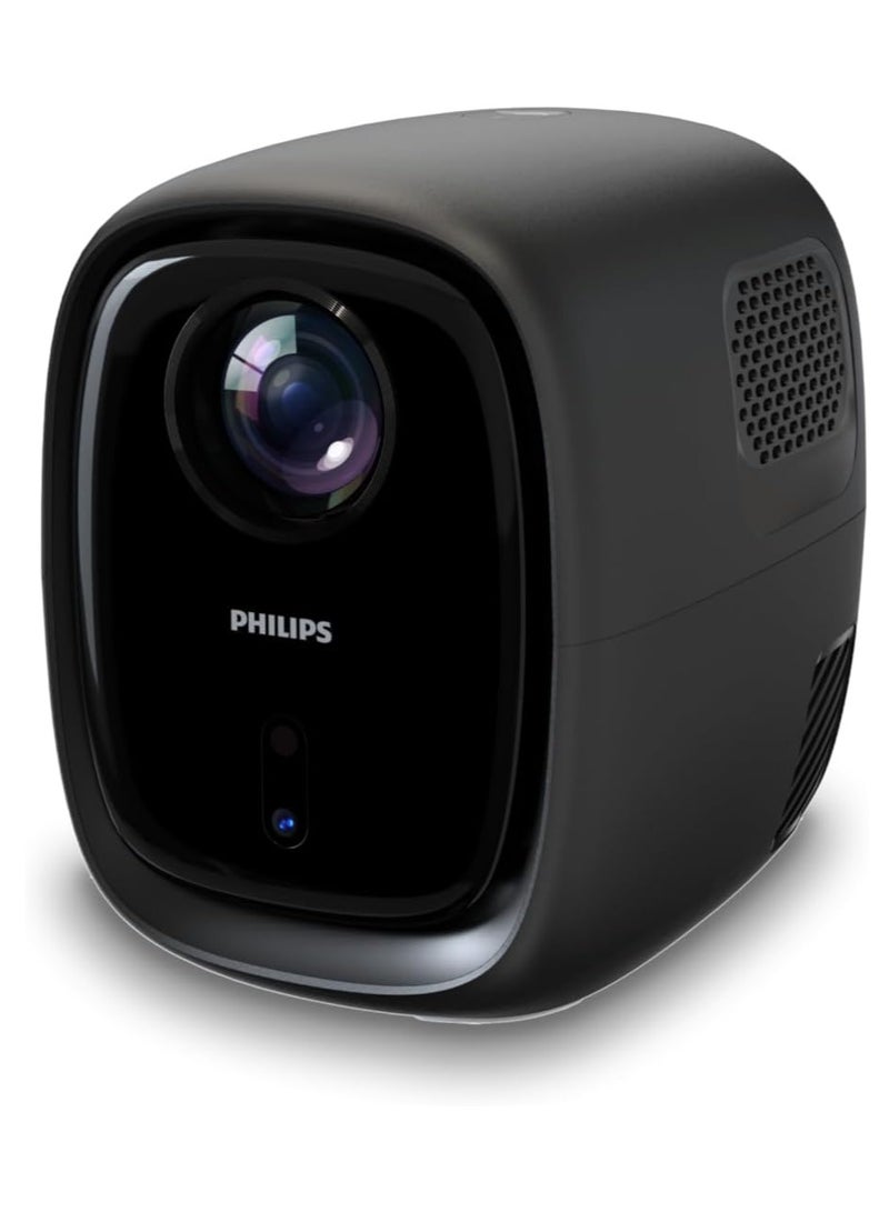 Philips NeoPix 130, Home Theater Projector, Advanced Image Correction, Full HD 720p, Advanced LED Light Source, Wi-Fi Mirror Mode, Stereo Sound, Connected Operating System, Black NPX130C/INT Black - Image 2