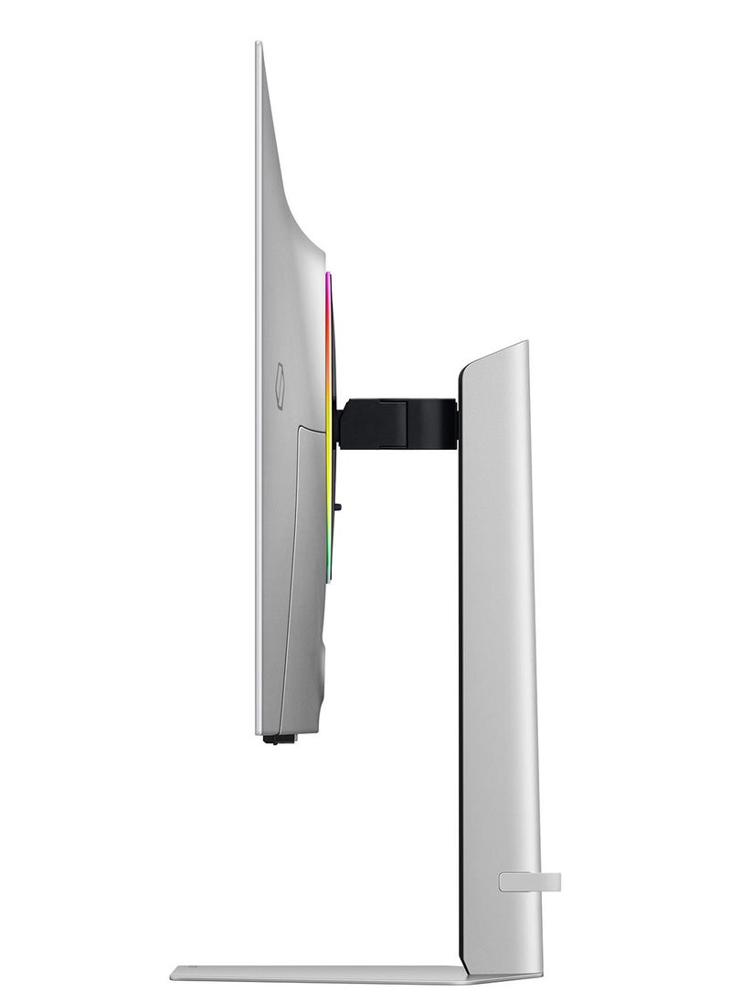 Samsung 32 inch Odyssey Flat Gaming Monitor G8 G80SD with Resolution 3840x2160 I UHD I 240Hz, OLED, Response Time Upto 1ms, HDMI 2.1 & AMD FreeSync Premium, LS32DG802SMXUE Silver - Image 4