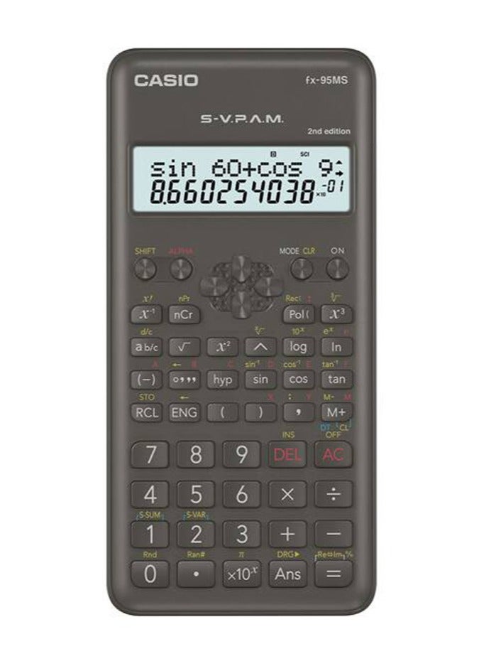 CASIO FX-95MS 2nd Edition Scientific Calculator Black Black  - Image 1