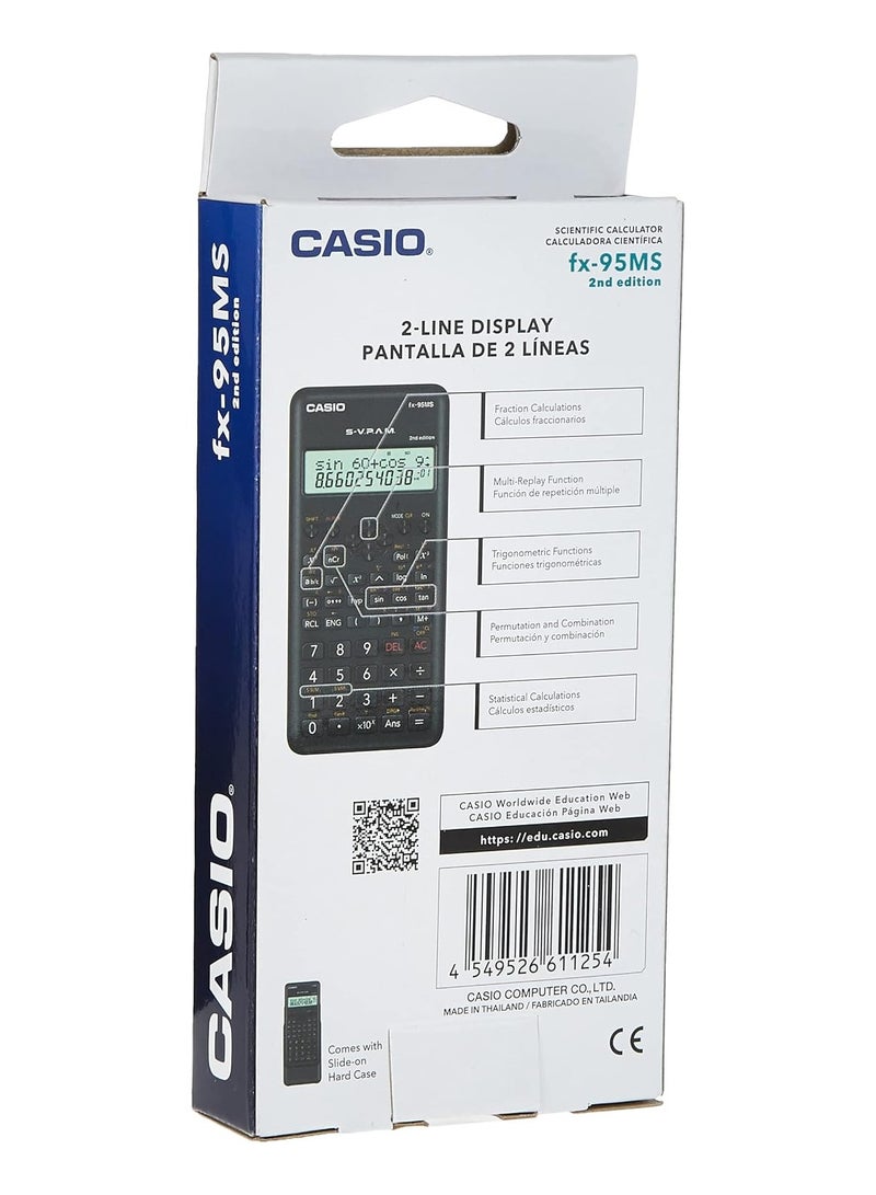 CASIO FX-95MS 2nd Edition Scientific Calculator Black Black  - Image 4