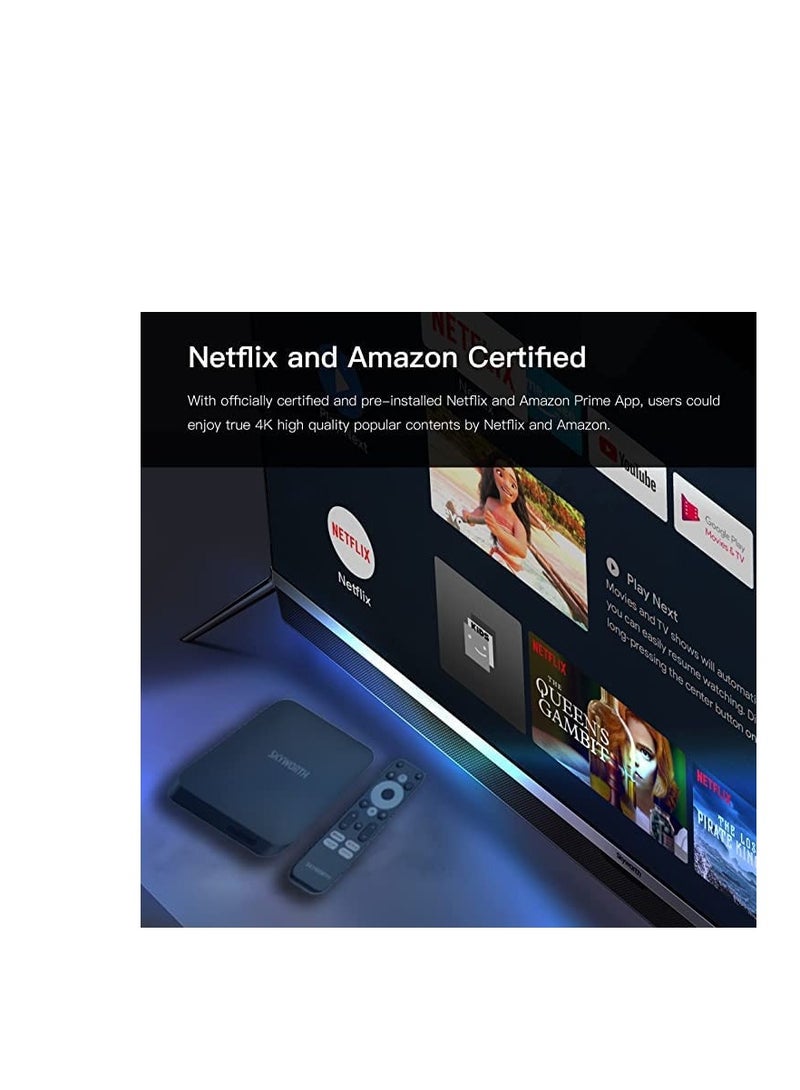 Skyworth - Android TV  Box  Skyworth  Leap-S1  4K Ultra HD Streaming Box SKYWORTH-LV23 Black - Image 1