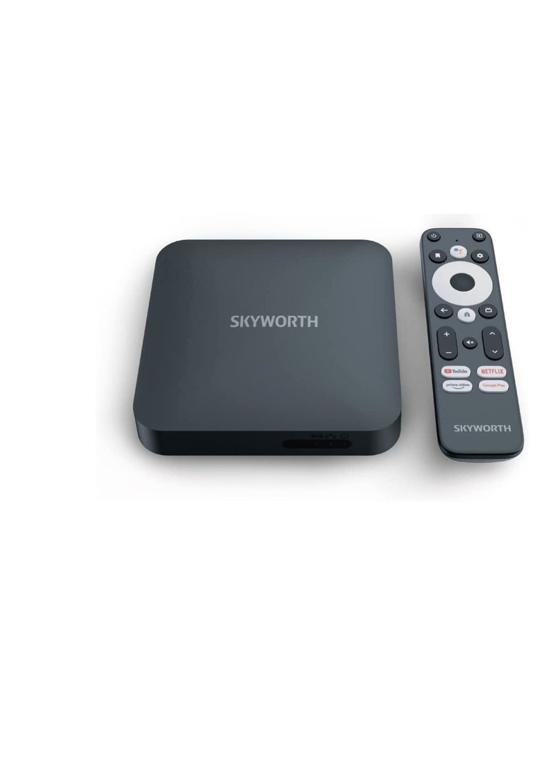 Skyworth - Android TV  Box  Skyworth  Leap-S1  4K Ultra HD Streaming Box SKYWORTH-LV23 Black - Image 1