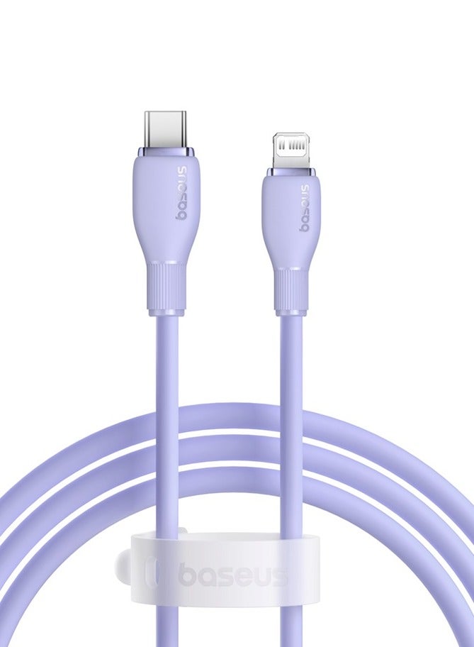 Baseus Pudding Series Fast Charging Cable Type-C To Ip 20W 1.2M Nebula Nebula Purple  - Image 1