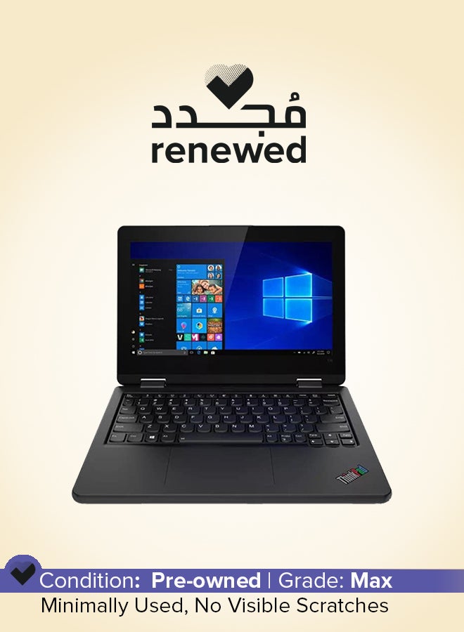 Lenovo Renewed - Thinkpad 11e Yoga Laptop With 11.6-Inch HD Touch Screen Display,Intel Core M3/8th Generation/8GB DDR3 RAM/256GB SSD/Windows 10 Pro English Black  - Image 1