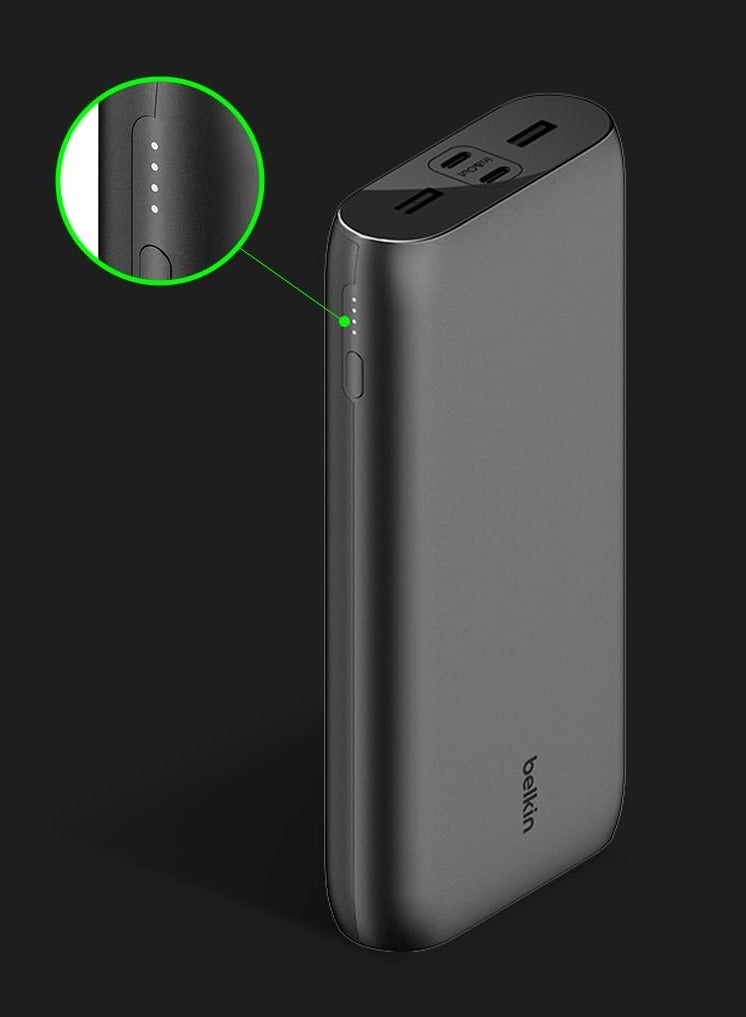 belkin 26000 mAh Boostcharge 4-Port Power Bank Black - Image 5