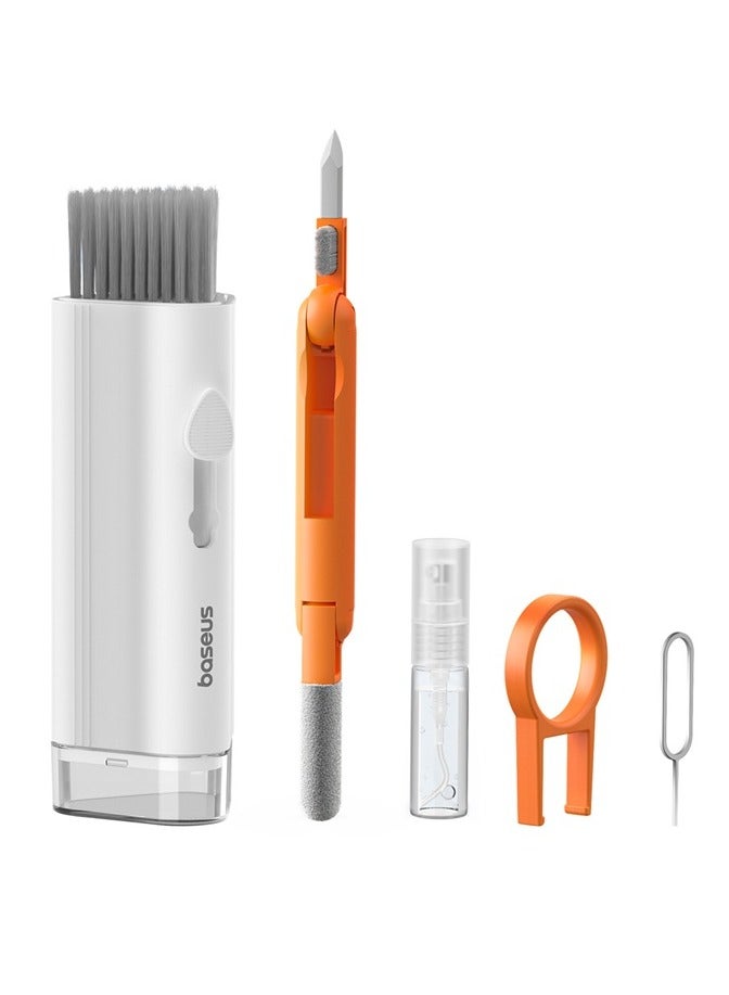 Baseus 8-In-1 Multi-Functional Cleaning Kit For Laptop Screen, Keyboard And Earbuds - Moon White  - Image 2
