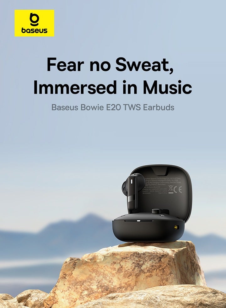 Baseus - Bowie E20 True Wireless Earphones Cluster Black - Image 1