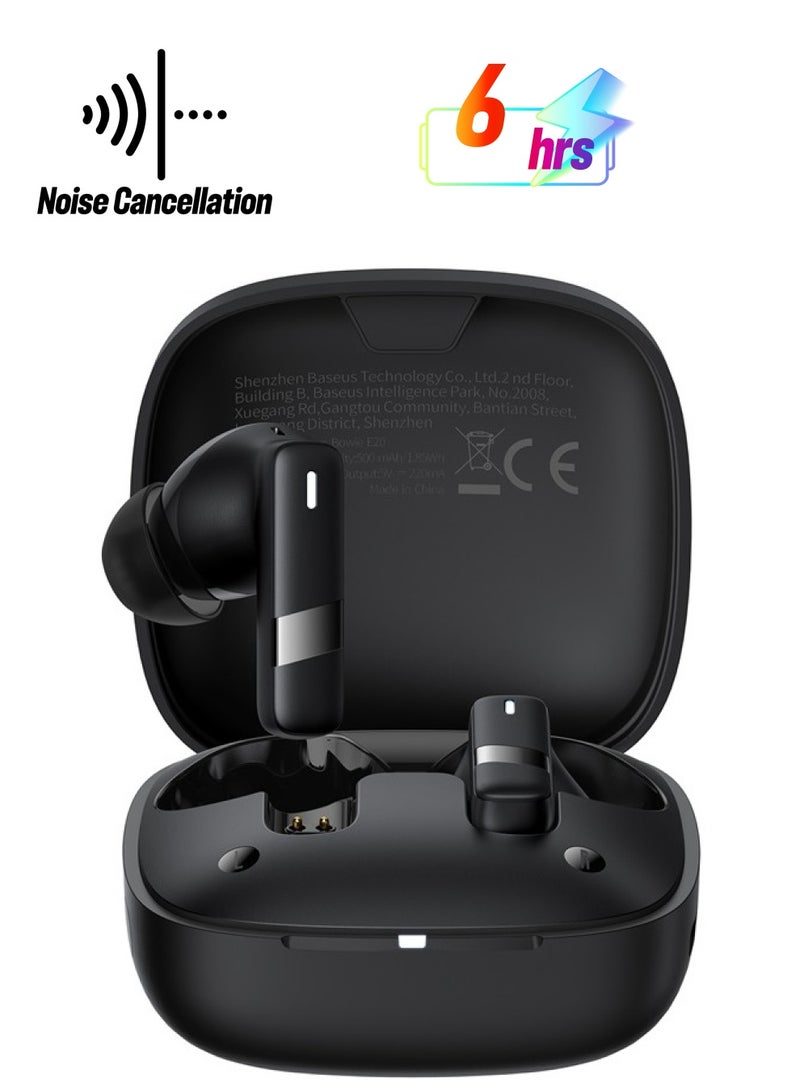 Baseus Bowie E20 True Wireless Earphones Cluster Black  - Image 1