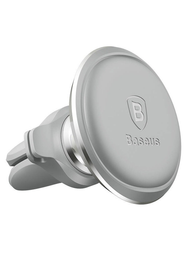 بيسوس "حامل السيارة الجاذبية لفتحة الهواء Baseus (فضي) Grav Silver" - Image 2