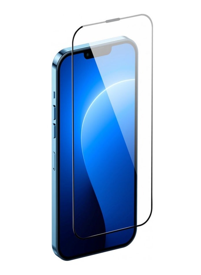 بيسوس 0.3Mm Privacy Protection All-Tempered-Glass Screen Protector For Ip 14 Pro (Pack Of 2 With Easystick Film Application Tool And 2 Cleaning Kits), Clear - Image 2
