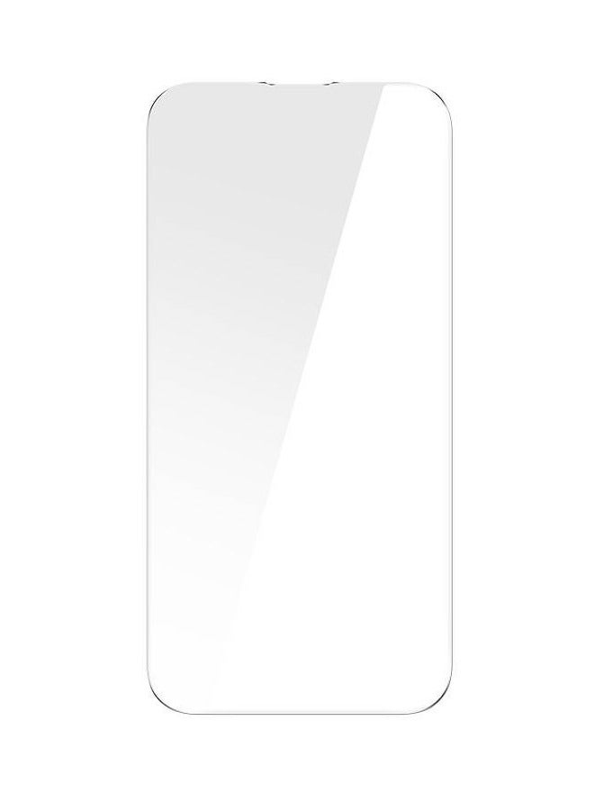 بيسوس 0.3Mm Privacy Protection All-Tempered-Glass Screen Protector For Ip 14 Pro (Pack Of 2 With Easystick Film Application Tool And 2 Cleaning Kits), Clear - Image 3