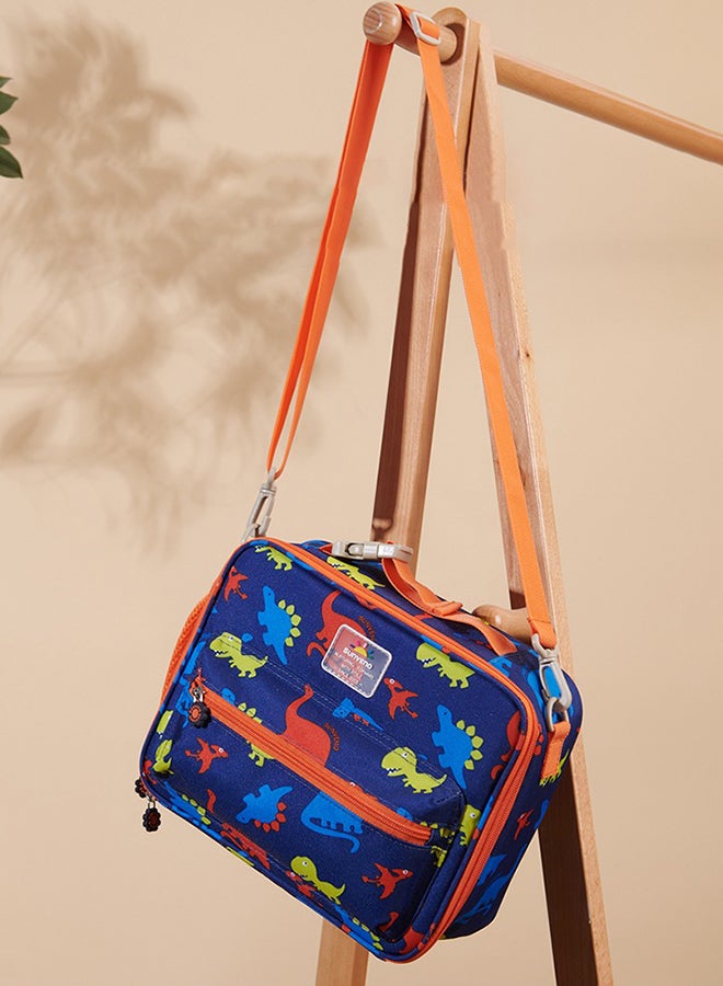Sunveno - Baby Lunch Bag With Shoulder Strap Dino Blue - Image 1
