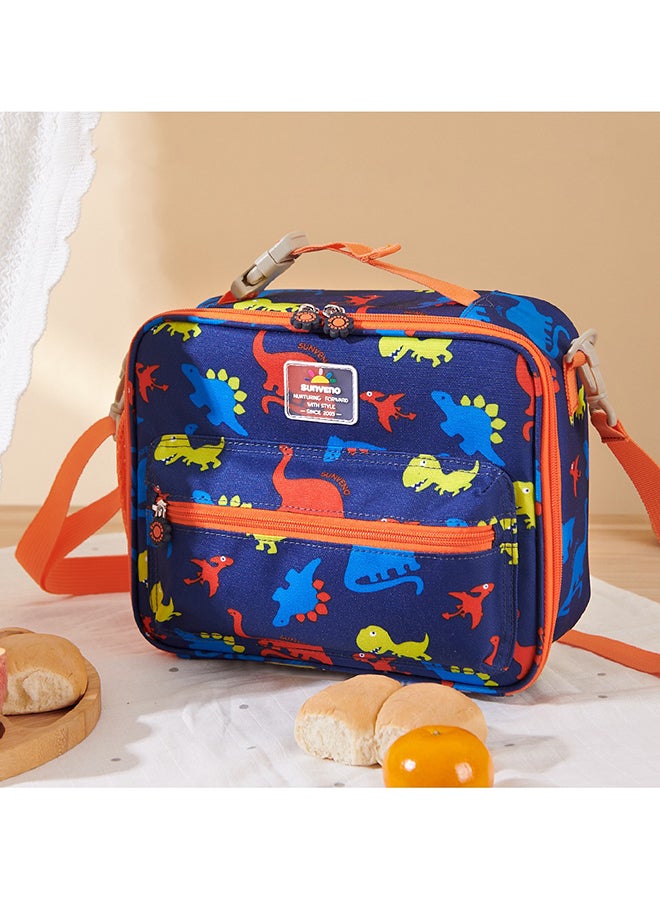 Sunveno - Baby Lunch Bag With Shoulder Strap Dino Blue - Image 1
