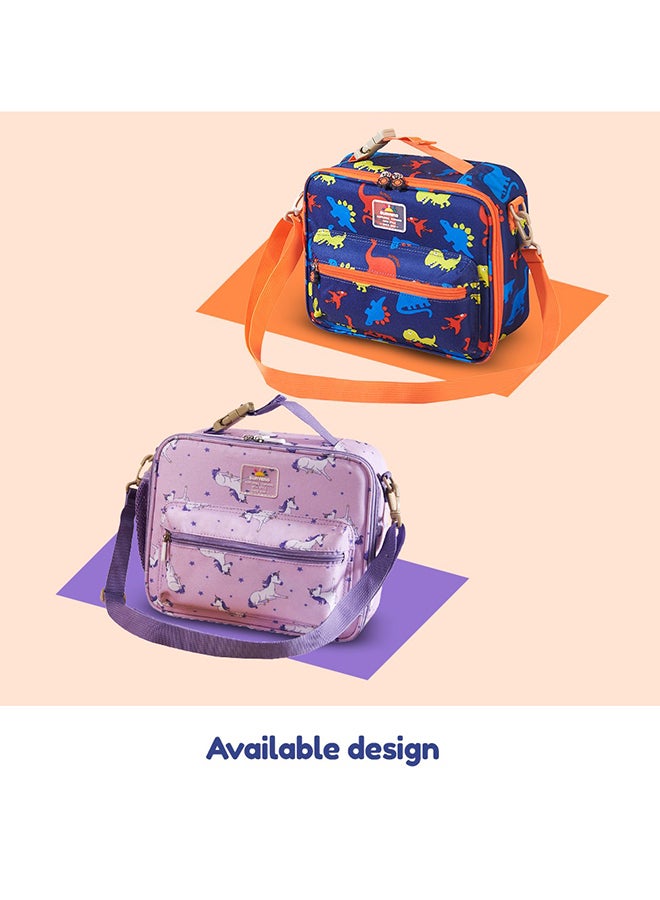 Sunveno - Baby Lunch Bag With Shoulder Strap Dino Blue - Image 1