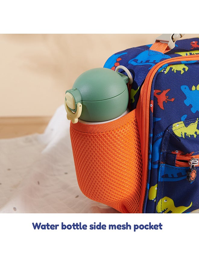 Sunveno - Baby Lunch Bag With Shoulder Strap Dino Blue - Image 1