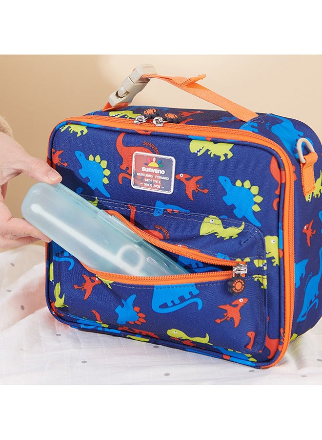 Sunveno - Baby Lunch Bag With Shoulder Strap Dino Blue - Image 1