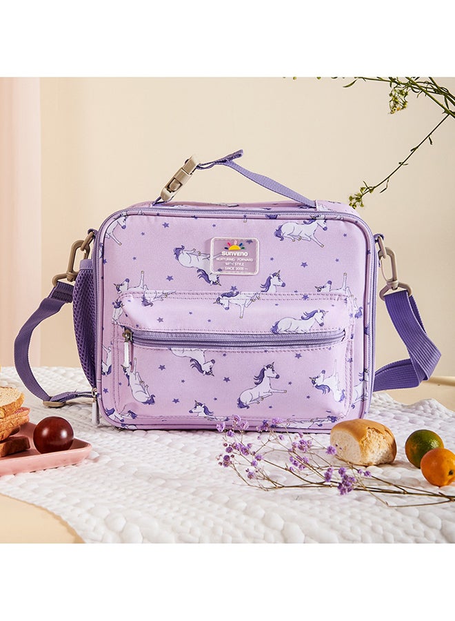 صنفينو Baby Lunch Bag With Shoulder Strap Unicorn Purple - Image 4