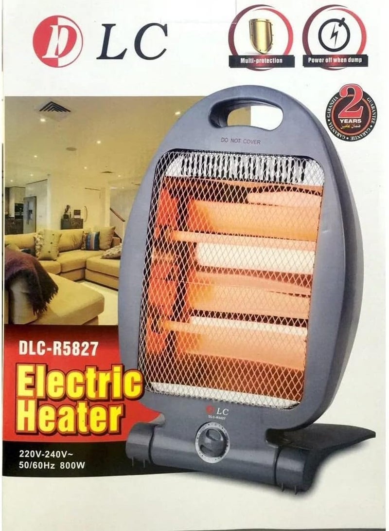 DLC electric heater with two infrared candles and temperature settings, 800 watts 800 W DLC-5827 Multicolour - Image 4