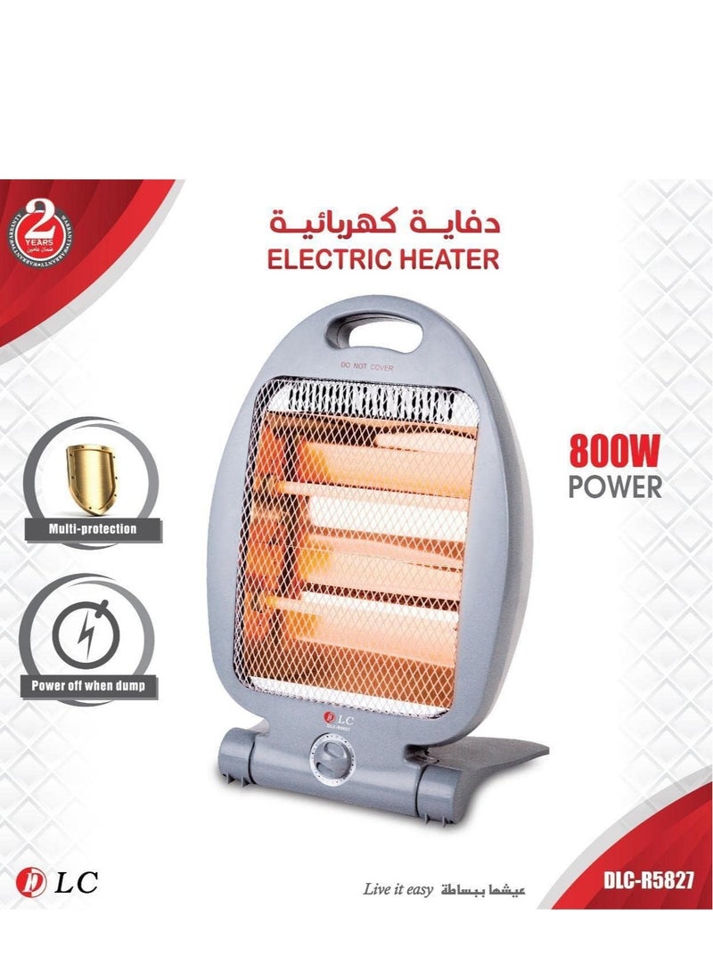 DLC electric heater with two infrared candles and temperature settings, 800 watts 800 W DLC-5827 Multicolour - Image 3