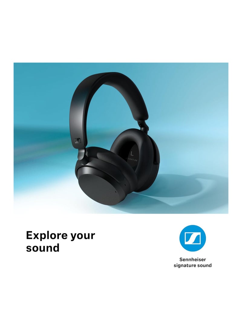 Sennheiser Consumer Audio Accentum Wireless Bluetooth Headphones - 50-Hour Battery Life, Audio, Hybrid Noise Cancelling (ANC), All-Day Comfort And Clear Voice Pick-Up For Calls Black  - Image 3