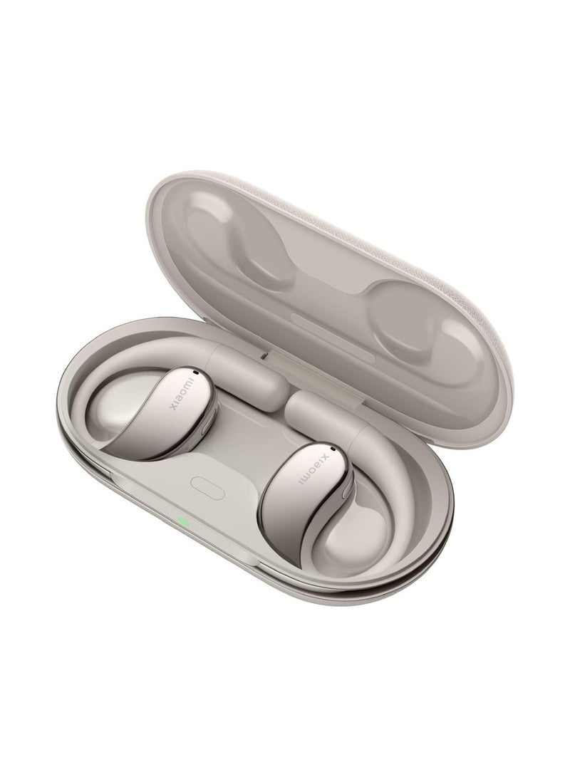Xiaomi - Xiaomi OpenWear Stereo - Lightweight Bluetooth Open Ear Headphones for All Day with 7.5 + 38.5 Hours Battery Life, Hi-Res Audio, Dynamic Driver, AI Noise Cancellation, Sandstone Beige Sandstone Beige - Image 1