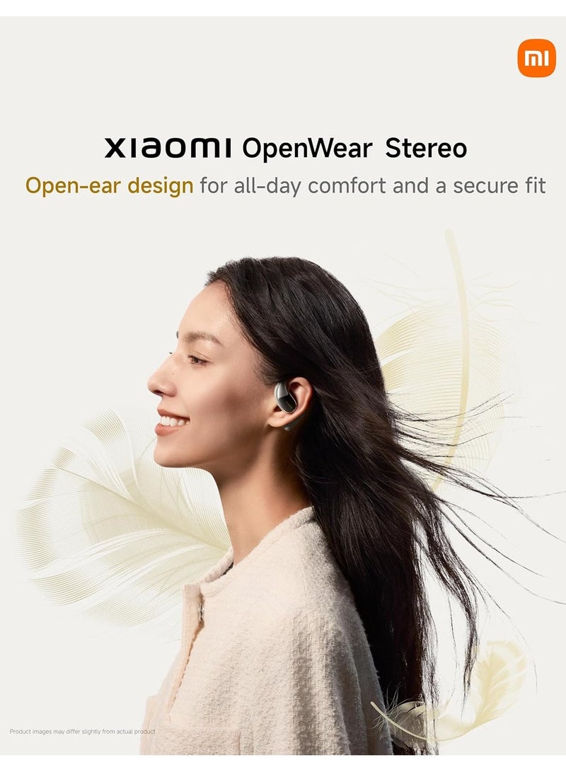Xiaomi - Xiaomi OpenWear Stereo - Lightweight Bluetooth Open Ear Headphones for All Day with 7.5 + 38.5 Hours Battery Life, Hi-Res Audio, Dynamic Driver, AI Noise Cancellation, Sandstone Beige Sandstone Beige - Image 1