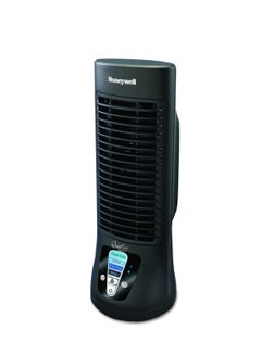 Honeywell QuietSet Personal Table Fan – Oscillating Personal Fan with Quiet Operation and 4 Levels of Power and Sound HTF210B Black  - Image 1