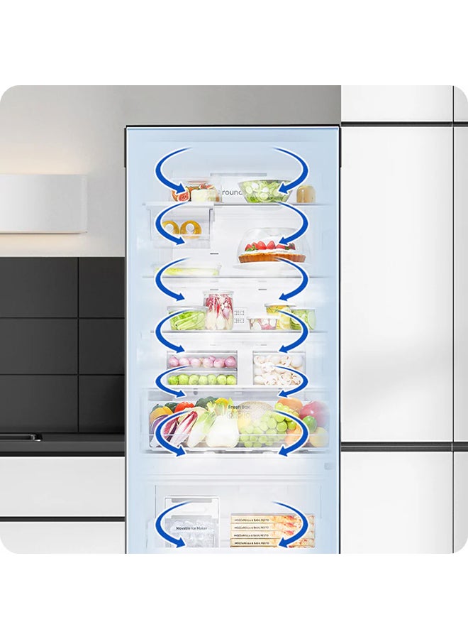Samsung - 459L Bottom Mount Freezer Refrigerator, SpaceMax™ Technology, All-around Cooling, SmartThings AI Energy Mode, Fresh Filtered Water Dispenser, Digital Inverter Compressor, Refined RB50DG632ES9AE Black - Image 1