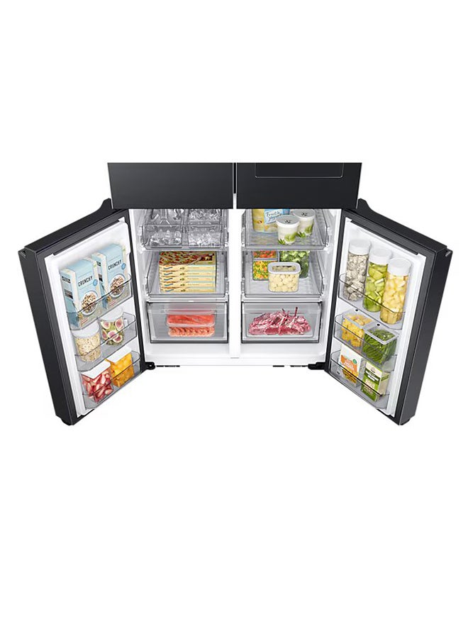 Samsung 702L T Style French Door Refrigerator with 21.5" Family Hub, Smart Food Management RF71DG9H0EB1AE Black - Image 4