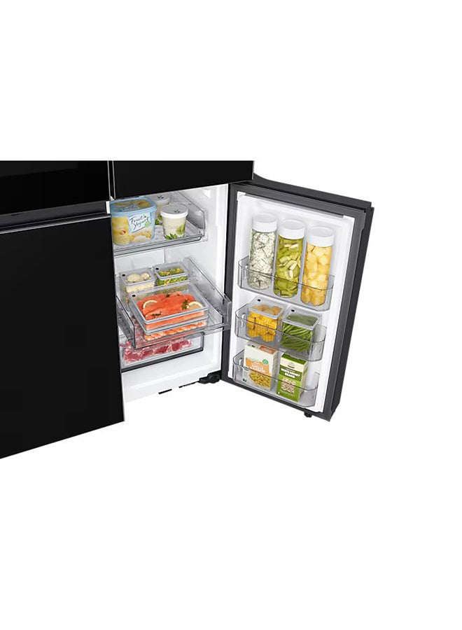 سامسونج ثلاجة فرنسية ببابين بتصميم T بسعة 650 لتر إجمالي / 548 لتر صافي مع باب شفاف ووضع الطاقة الذكية - Image 4