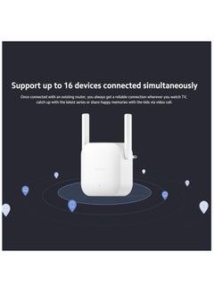 WiFi Range Extender 300Mbps N300 – High-Speed Signal Booster with Dual Antennas, 2.4GHz, Secure WPA/WPA2 Encryption, Wide Coverage for Home & Office – DVB4417UK | White - pnsku/N70100568V/45/_/1723620723/eef54bc7-f356-4120-a25d-8ce879eb7092